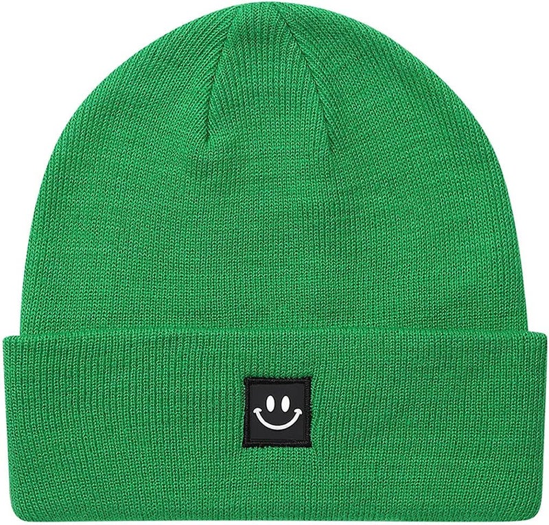 MaxNova Knit Beanie Hat with Smile Face for Men/Women - Image 1